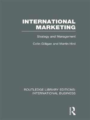 cover image of International Marketing (RLE International Business)